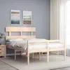 Image de vidaXL Lit pour personne âgée sans matelas 140x190 cm bois massif