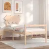 Image de vidaXL Lit pour personne âgée sans matelas bois massif
