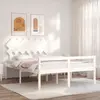 Image de vidaXL Lit pour personne âgée sans matelas blanc 140x190cm bois massif