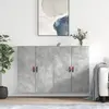 Image de vidaXL Armoires murales 2 pcs gris béton 69,5x34x90 cm