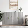 Image de vidaXL Armoires murales 2 pcs sonoma gris 69,5x34x90 cm
