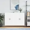 Image de vidaXL Armoires murales 2 pcs blanc 69,5x34x90 cm