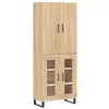 Image de vidaXL Buffet haut Chêne sonoma 69,5x34x180 cm Bois d'ingénierie