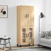 Image de vidaXL Buffet haut Chêne sonoma 69,5x34x180 cm Bois d'ingénierie
