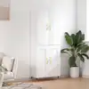 Image de vidaXL Buffet haut Blanc 69,5x34x180 cm Bois d'ingénierie