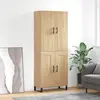 Image de vidaXL Buffet haut Chêne sonoma 69,5x34x180 cm Bois d'ingénierie