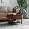 Image de vidaXL Table basse chêne marron 50x50x50 cm bois d'ingénierie
