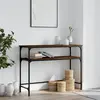 Image de vidaXL Table console chêne marron 100x35,5x75 cm bois d'ingénierie