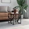 Image de vidaXL Table basse chêne fumé 45x45x47,5 cm bois d'ingénierie