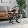 Image de vidaXL Table basse chêne marron 45x45x47,5 cm bois d'ingénierie