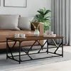 Image de vidaXL Table basse Chêne marron 100x50x40 cm Bois d'ingénierie