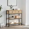 Image de vidaXL Table console chêne sonoma 72,5x25x75 cm bois d'ingénierie