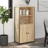 Image de vidaXL Buffet haut chêne sonoma 62x36x121,5 cm bois d'ingénierie
