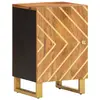 Image de vidaXL Armoire bain marron et noir 38x33,5x58 cm bois massif manguier