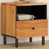 Image de vidaXL Table de chevet 40x33x46 cm Bois d'acacia massif