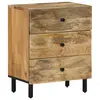 Image de vidaXL Table de chevet 50x33x60 cm bois de manguier massif