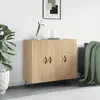 Image de vidaXL Buffet chêne sonoma 90x34x80 cm bois d'ingénierie