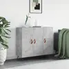 Image de vidaXL Buffet gris béton 90x34x80 cm bois d'ingénierie