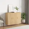Image de vidaXL Buffet chêne sonoma 90x34x80 cm bois d'ingénierie