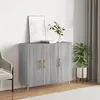 Image de vidaXL Buffet sonoma gris 90x34x80 cm bois d'ingénierie
