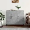 Image de vidaXL Buffet gris béton 90x34x80 cm bois d'ingénierie
