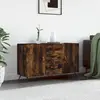 Image de vidaXL Buffet chêne fumé 100x36x60 cm bois d'ingénierie