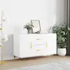 Image de vidaXL Buffet blanc 100x36x60 cm bois d'ingénierie
