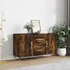 Image de vidaXL Buffet chêne fumé 100x36x60 cm bois d'ingénierie