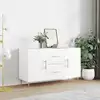 Image de vidaXL Buffet blanc 100x36x60 cm bois d'ingénierie