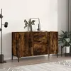 Image de vidaXL Buffet chêne fumé 100x36x60 cm bois d'ingénierie