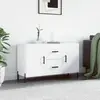 Image de vidaXL Buffet blanc 100x36x60 cm bois d'ingénierie