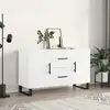Image de vidaXL Buffet blanc 100x36x60 cm bois d'ingénierie