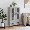 Image de vidaXL Buffet haut sonoma gris 69,5x31x115 cm bois d'ingénierie