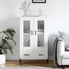 Image de vidaXL Buffet haut blanc 69,5x31x115 cm bois d'ingénierie