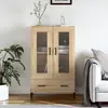 Image de vidaXL Buffet haut chêne sonoma 69,5x31x115 cm bois d'ingénierie