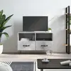 Image de vidaXL Meuble TV Gris béton 80x36x50 cm Bois d'ingénierie