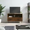 Image de vidaXL Meuble TV Chêne marron 80x36x50 cm Bois d'ingénierie