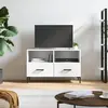 Image de vidaXL Meuble TV Blanc 80x36x50 cm Bois d'ingénierie