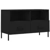 Image de vidaXL Tv-meubel 80x36x50 cm bewerkt hout zwart