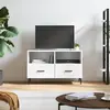 Image de vidaXL Meuble TV Blanc 80x36x50 cm Bois d'ingénierie