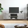 Image de vidaXL Meuble TV gris béton 150x30x50 cm bois d'ingénierie