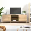 Image de vidaXL Meuble TV chêne sonoma 150x30x50 cm bois d'ingénierie