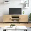 Image de vidaXL Meuble TV chêne sonoma 150x30x50 cm bois d'ingénierie