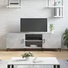 Image de vidaXL Meuble TV gris béton 150x30x50 cm bois d'ingénierie