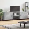 Image de vidaXL Meuble TV gris béton 150x30x50 cm bois d'ingénierie