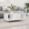 Image de vidaXL Table basse blanc 102x50x40 cm bois d'ingénierie