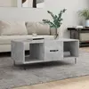 Image de vidaXL Table basse gris béton 102x50x40 cm bois d'ingénierie