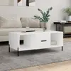 Image de vidaXL Table basse blanc 102x50x40 cm bois d'ingénierie