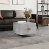 Image de vidaXL Table basse gris béton 50x50x40 cm bois d'ingénierie