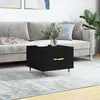 Image de vidaXL Table basse Noir 50x50x40 cm Bois d'ingénierie